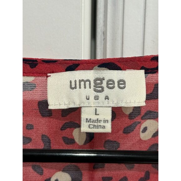 Umgee Womens Patchwork Sheer Open Front Kimono Cardigan With Leopard Print Trim - Picture 5 of 9